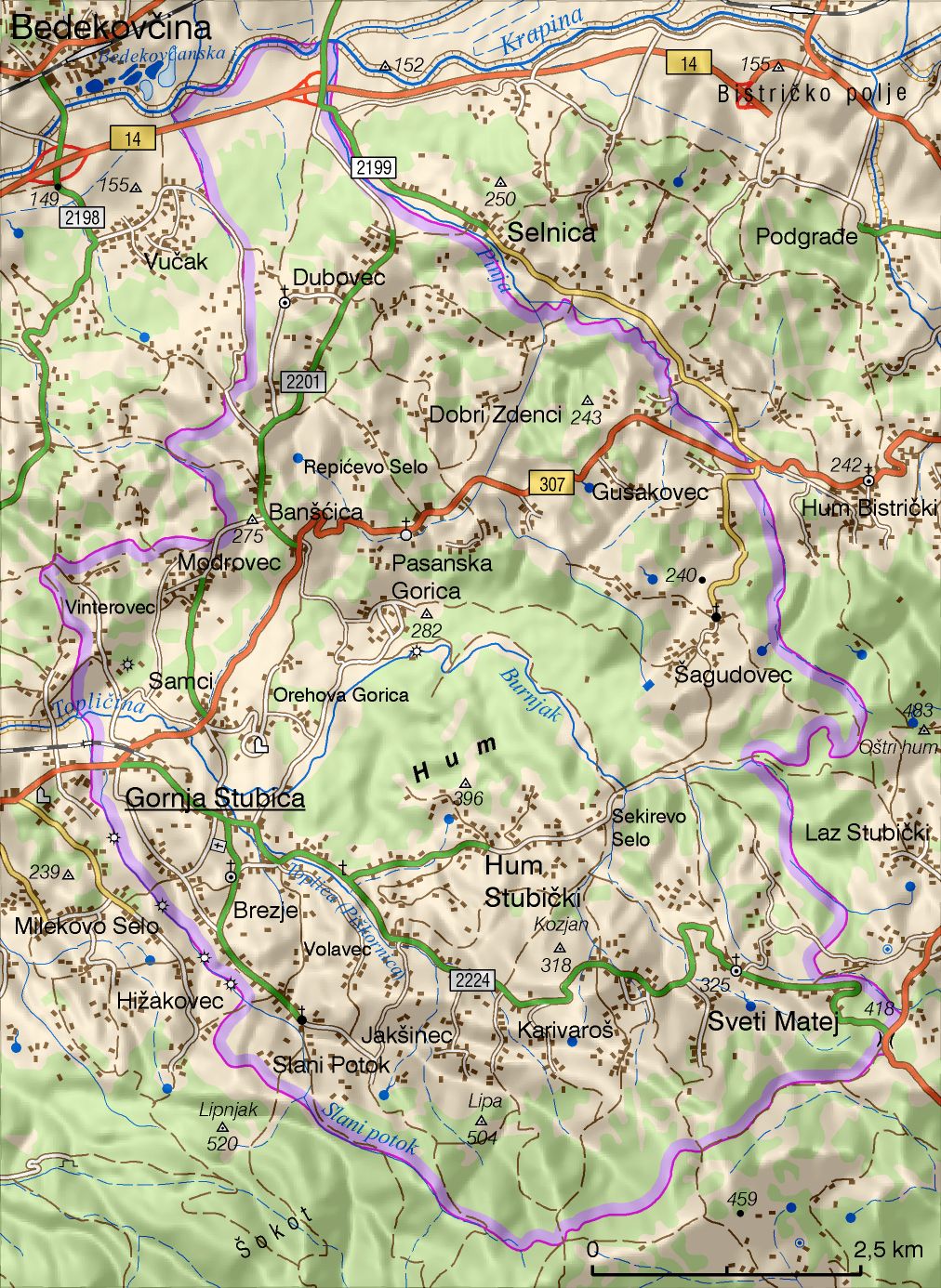 Gornja Stubica (područje Općine)